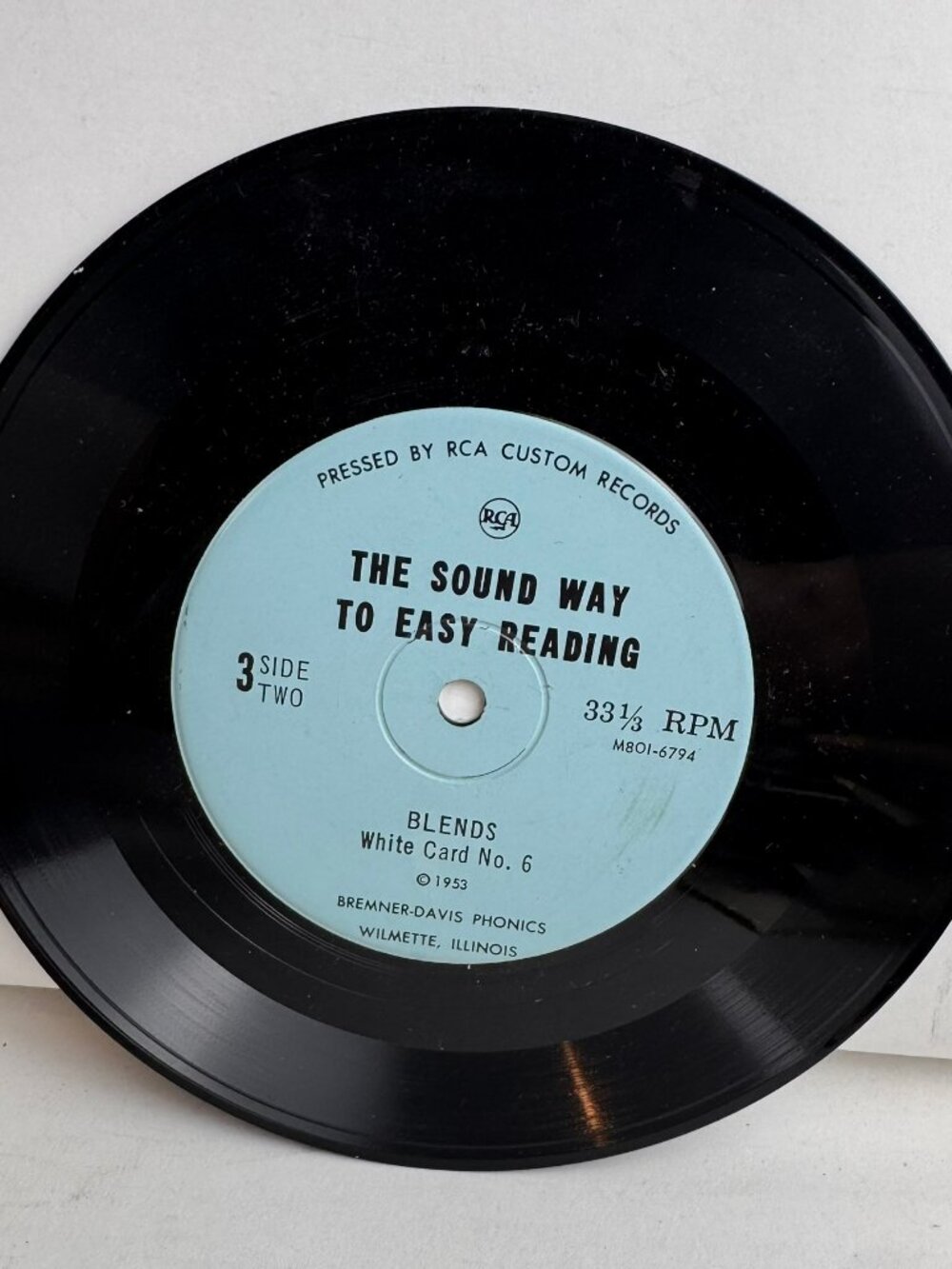 Vintage 1953 The Sound Way To Easy Reading Vinyl Record 33 RPM Bremner Phonics 3